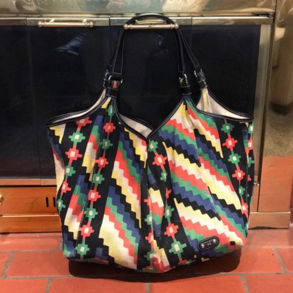Rafe Linen Cotton Multi Colored Bag